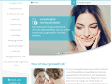 Tablet Screenshot of hautgesundheit.net